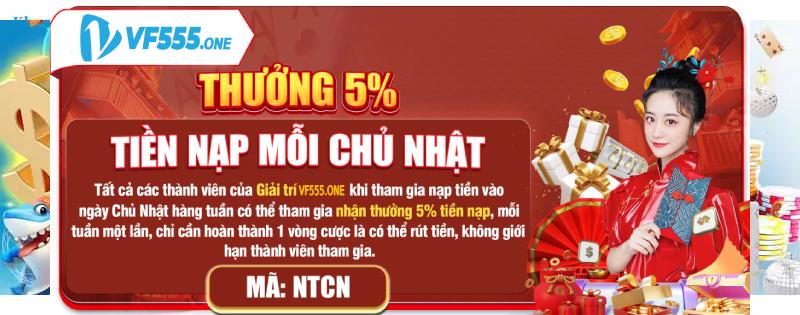 Ưu đãi vf555 tặng 128k cho thành viên mới