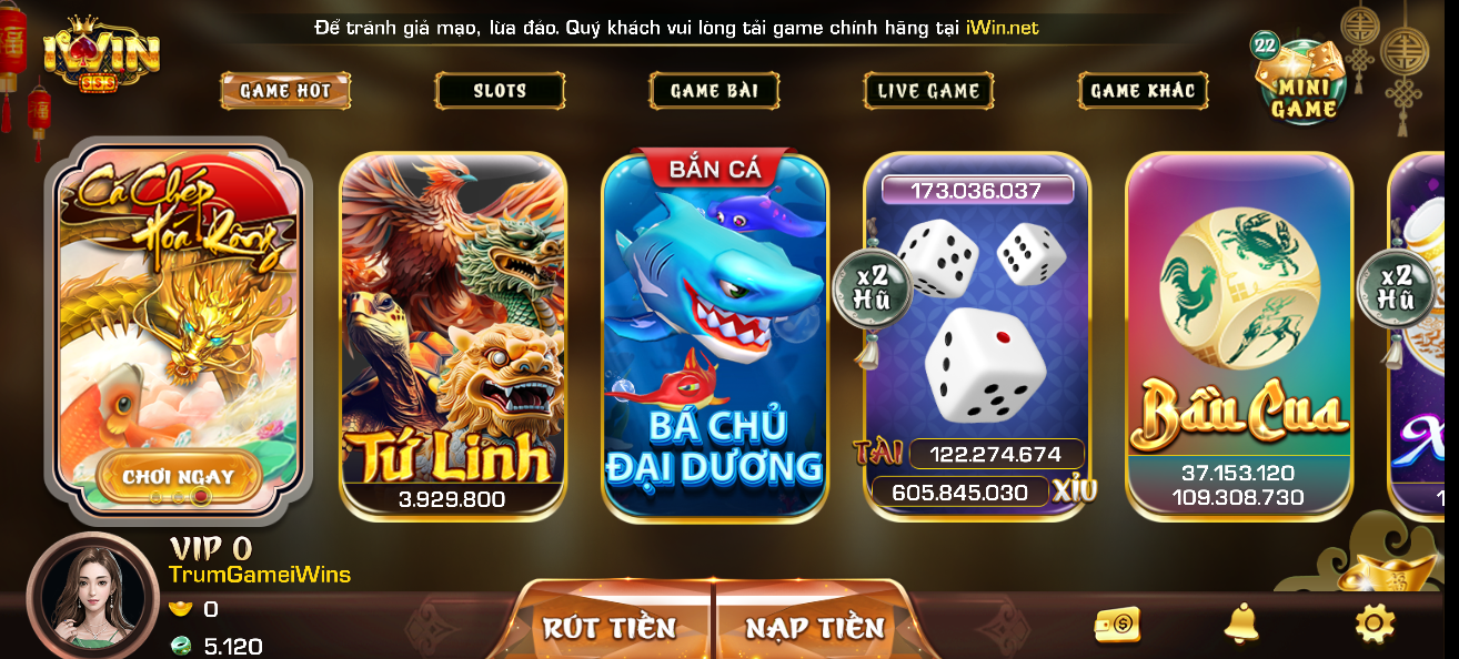 IWIN Web - Cổng game bài đổi thưởng uy tín